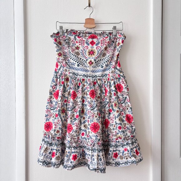 Anthropologie Forever That Girl Ruffle Tube Strapless Mini Dress - Picture 5 of 9